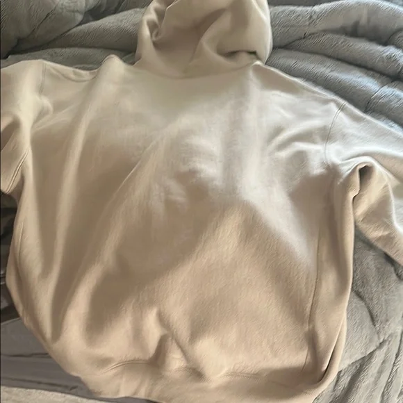 Supreme Beige Hoodie with Red Logo - Picture 10 of 11